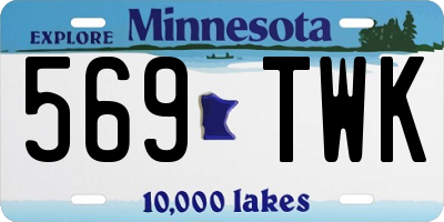 MN license plate 569TWK