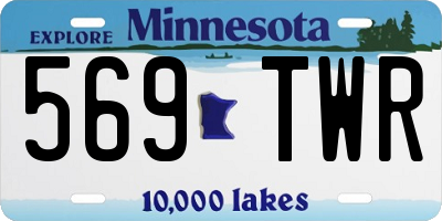 MN license plate 569TWR