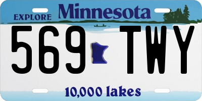 MN license plate 569TWY