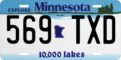 MN license plate 569TXD