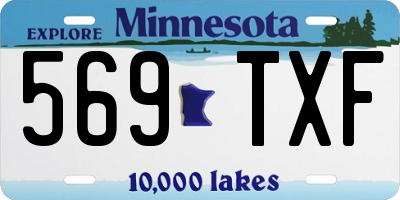 MN license plate 569TXF