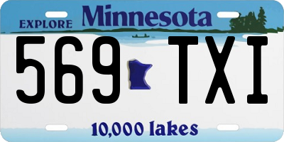 MN license plate 569TXI