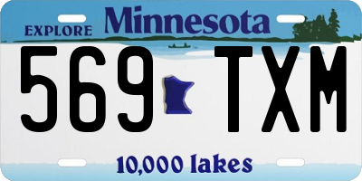 MN license plate 569TXM