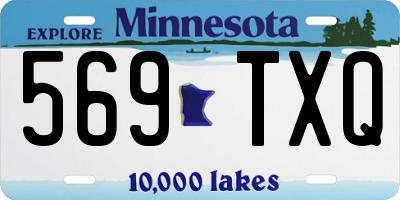 MN license plate 569TXQ