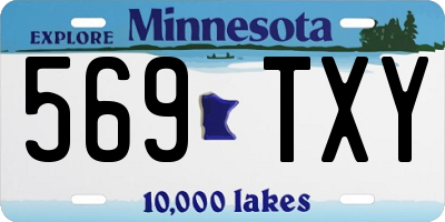 MN license plate 569TXY