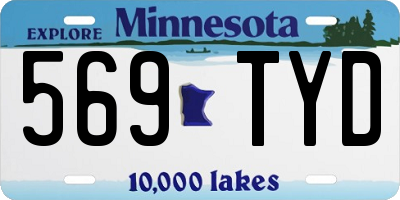 MN license plate 569TYD