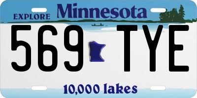 MN license plate 569TYE
