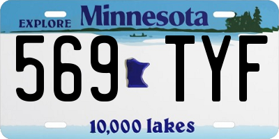 MN license plate 569TYF