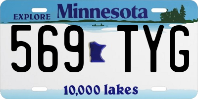MN license plate 569TYG