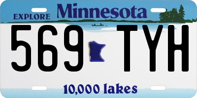 MN license plate 569TYH