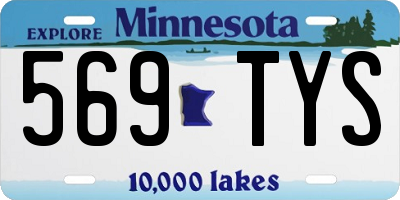 MN license plate 569TYS
