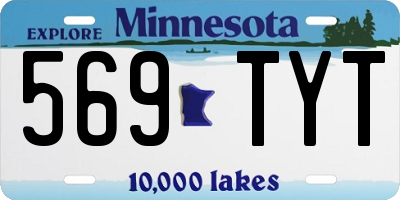 MN license plate 569TYT