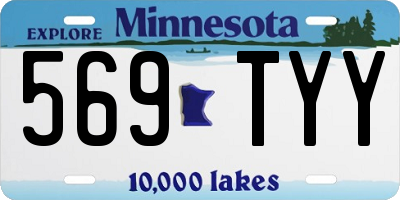 MN license plate 569TYY