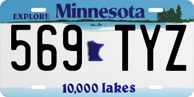 MN license plate 569TYZ