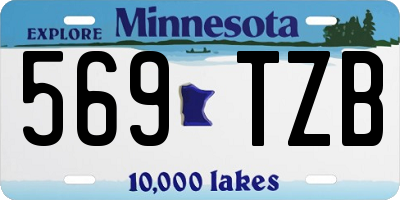 MN license plate 569TZB