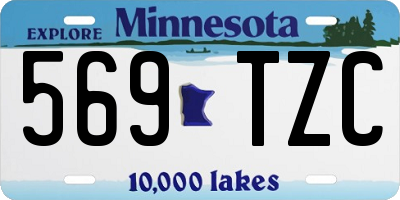 MN license plate 569TZC