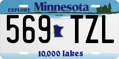 MN license plate 569TZL