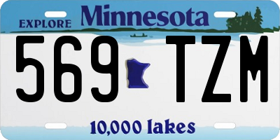 MN license plate 569TZM