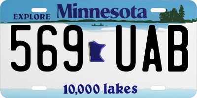 MN license plate 569UAB