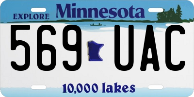 MN license plate 569UAC