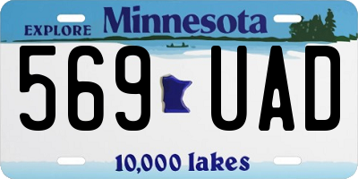 MN license plate 569UAD