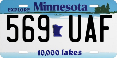 MN license plate 569UAF