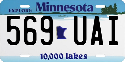 MN license plate 569UAI