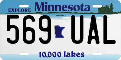 MN license plate 569UAL