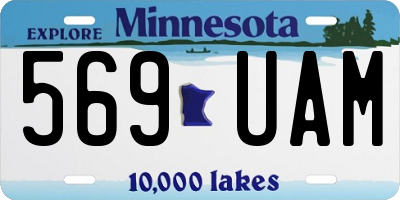 MN license plate 569UAM