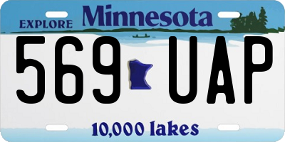 MN license plate 569UAP