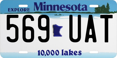 MN license plate 569UAT