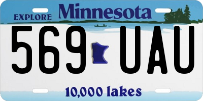 MN license plate 569UAU