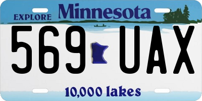 MN license plate 569UAX
