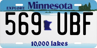 MN license plate 569UBF