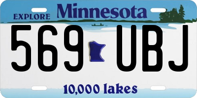 MN license plate 569UBJ