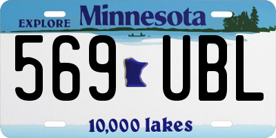 MN license plate 569UBL