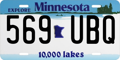 MN license plate 569UBQ