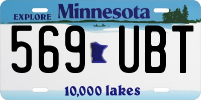 MN license plate 569UBT