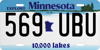 MN license plate 569UBU