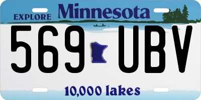 MN license plate 569UBV
