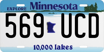 MN license plate 569UCD