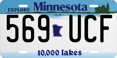 MN license plate 569UCF