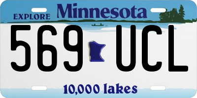 MN license plate 569UCL