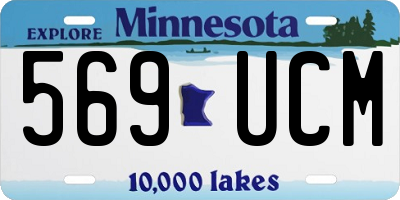 MN license plate 569UCM