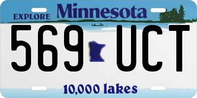 MN license plate 569UCT