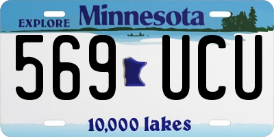 MN license plate 569UCU