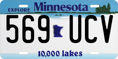 MN license plate 569UCV