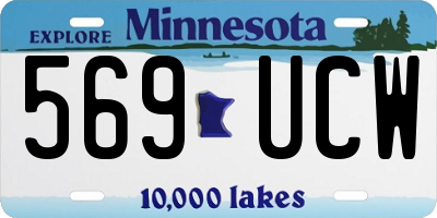 MN license plate 569UCW