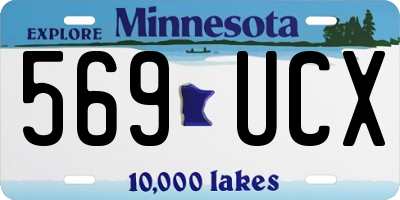 MN license plate 569UCX