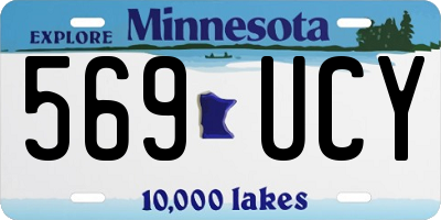 MN license plate 569UCY